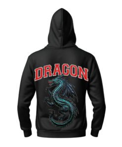 DTG / DTF Print On Demand Hoodie Back Dragon