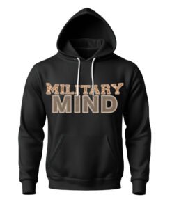 DTG / DTF Print On Demand Hoodie Front Military Mind