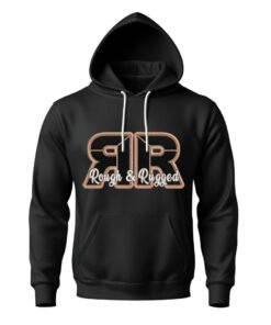 DTG / DTF Print On Demand Hoodie Front Rough And Rugged