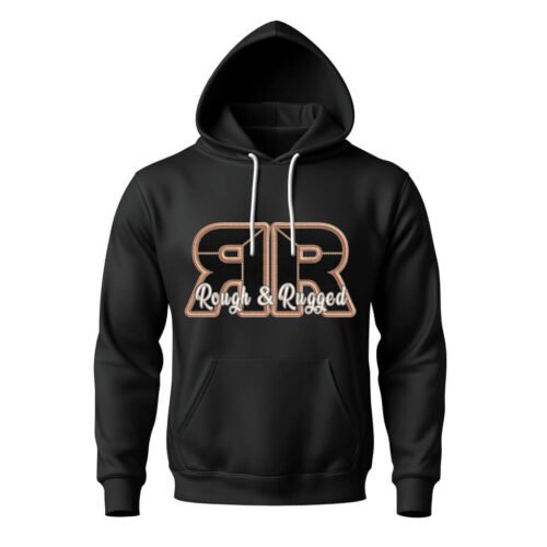 DTG / DTF Print On Demand Hoodie Front Rough And Rugged