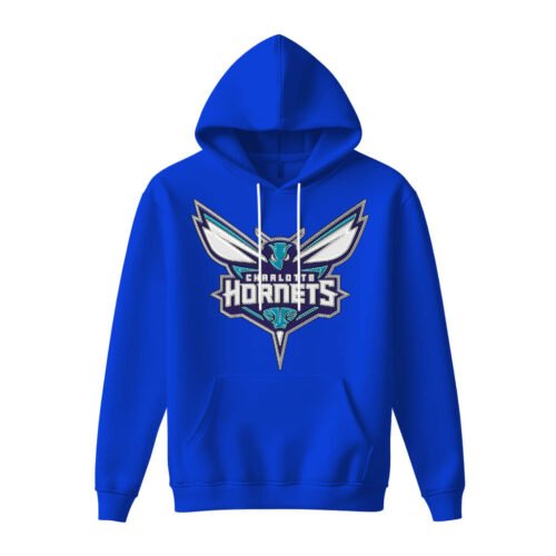 blue hoodies charlotte hornets DTG / DTF Print On Demand Hoodie Front Charlotte Hornets