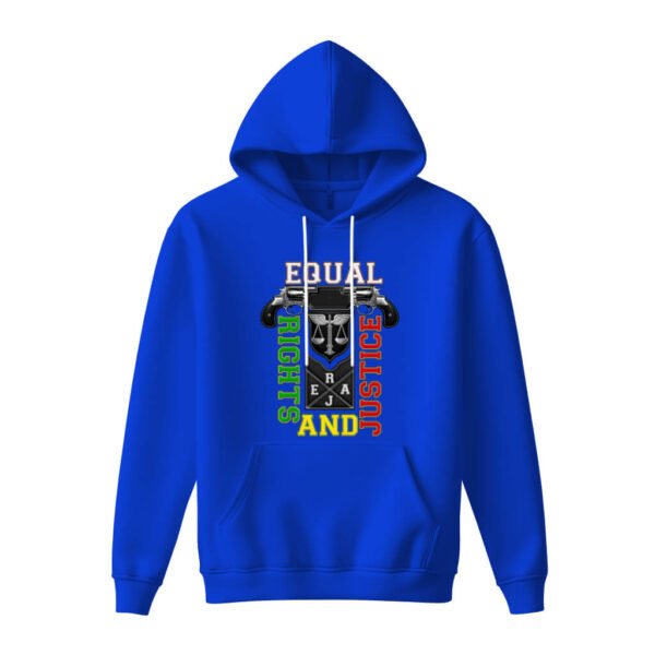 DTG / DTF Print On Demand Hoodie Front Equal Right And Justice