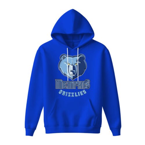 blue hoodies memphis grizzlies DTG / DTF Print On Demand Hoodie Front Memphis Grizzlies (1)