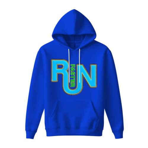 DTG / DTF Print On Demand Hoodie Front Run Faster (3)