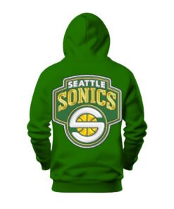 DTG / DTF Print On Demand Hoodie Back Seattle Supersonics