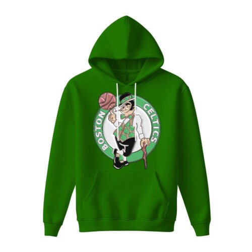 green hoodies boston celtics DTG / DTF Print On Demand Hoodie Front Boston Celtics