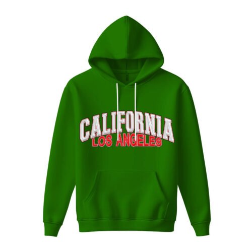 DTG / DTF Print On Demand Hoodie Front California Los Angeles