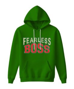 DTG / DTF Print On Demand Hoodie Front Fearless Boss