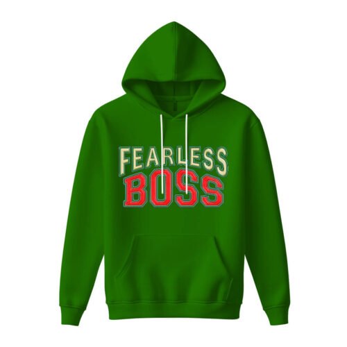 DTG / DTF Print On Demand Hoodie Front Fearless Boss