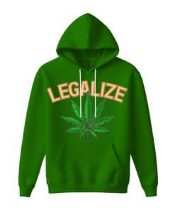 DTG / DTF Print On Demand Hoodie Front Cannabis Legalize