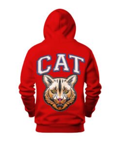 DTG / DTF Print On Demand Hoodie Back Cat