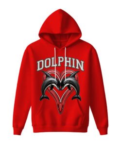 DTG / DTF Print On Demand Hoodie Front Dolphin