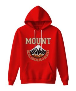 DTG / DTF Print On Demand Hoodie Front Mount Kilimanjaro