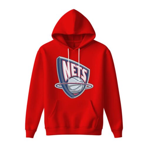 DTG / DTF Print On Demand Hoodie Front New Jersey Nets