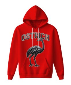 DTG / DTF Print On Demand Hoodie Front Ostrich