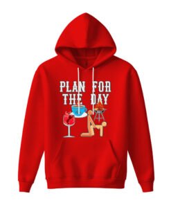 DTG / DTF Print On Demand Hoodie Front Plan For The Day