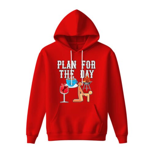 DTG / DTF Print On Demand Hoodie Front Plan For The Day