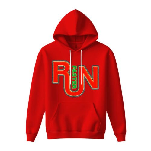 DTG / DTF Print On Demand Hoodie Front Run Faster (4)