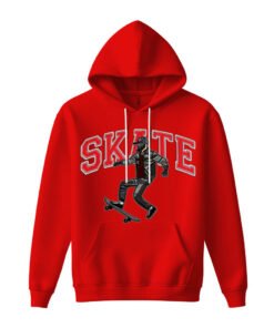 DTG / DTF Print On Demand Hoodie Front Skate