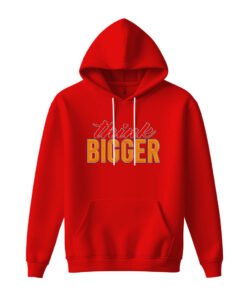 DTG / DTF Print On Demand Hoodie Front Think Bigger