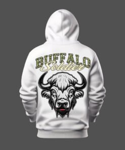 DTG / DTF Print On Demand Hoodie Back Buffalo Soldier