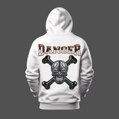 DTG / DTF Print On Demand Hoodie Back Danger