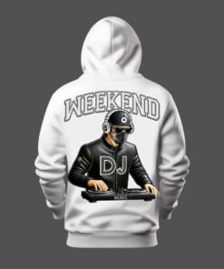 DTG / DTF Print On Demand Hoodie Back DJ Weekend