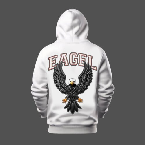 DTG / DTF Print On Demand Hoodie Back Eagle