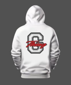 DTG / DTF Print On Demand Hoodie Back G Thing White