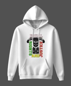 DTG / DTF Print On Demand Hoodie Front Equal Right And Justice