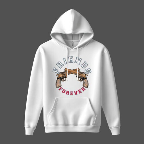 DTG / DTF Print On Demand Hoodie Front Friends Forever (2)