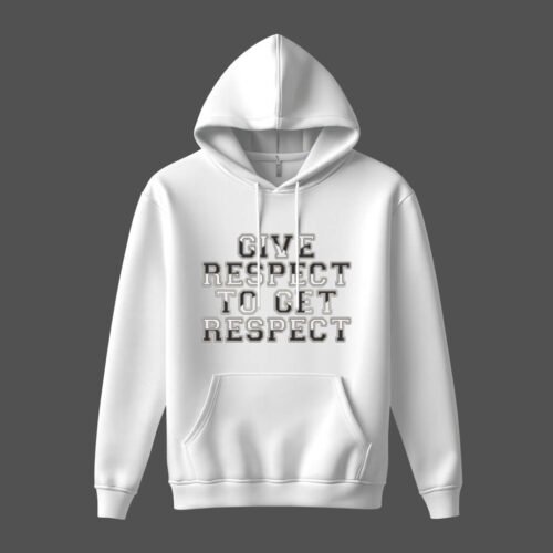 DTG / DTF Print On Demand Hoodie Front Give Respect To Get Respect (1)