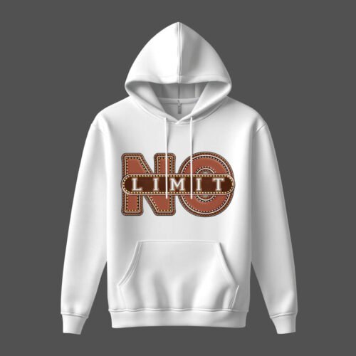 DTG / DTF Print On Demand Hoodie Front No Limit (1)