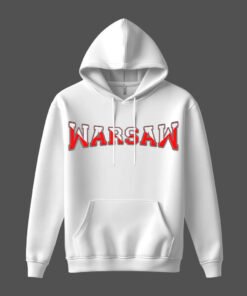 DTG / DTF Print On Demand Hoodie Front Warsaw