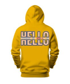 DTG / DTF Print On Demand Hoodie Back Hello
