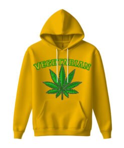 DTG / DTF Print On Demand Hoodie Front Cannabis Vegetarian