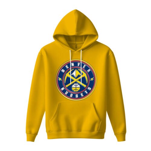 yelow hoodies denver nuggets DTG / DTF Print On Demand Hoodie Front Denver Nuggets (1)