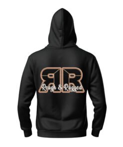 DTG / DTF Print On Demand Hoodie Back Rough And Rugged