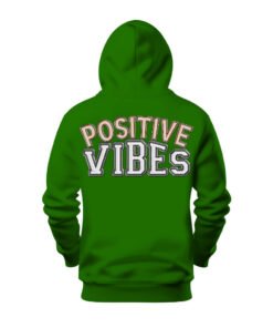DTG / DTF Print On Demand Hoodie Back Positive Vibes