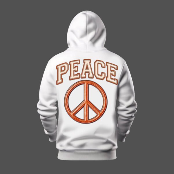 DTG / DTF Print On Demand Hoodie Back Peace