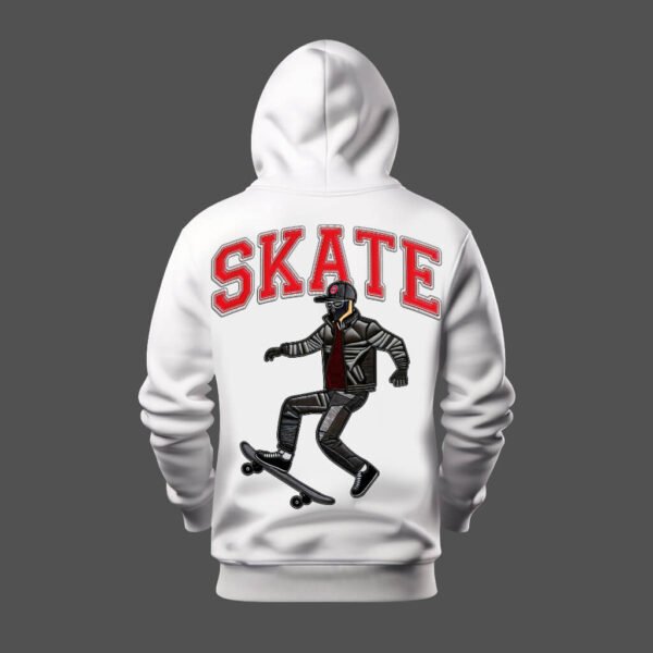 DTG / DTF Print On Demand Hoodie Back Skate