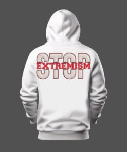 DTG / DTF Print On Demand Hoodie Back Stop Extremism