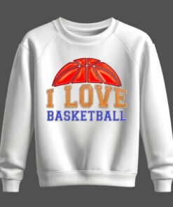 DTG / DTF Print On Demand Sweatshirt I Love Basketball