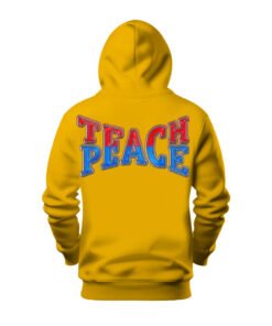 DTG / DTF Print On Demand Hoodie Back Teach Peace