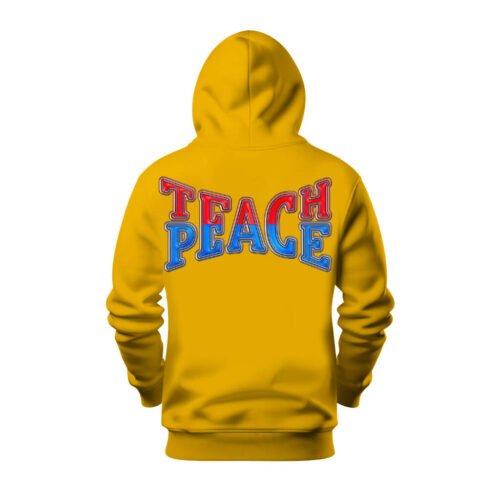 DTG / DTF Print On Demand Hoodie Back Teach Peace