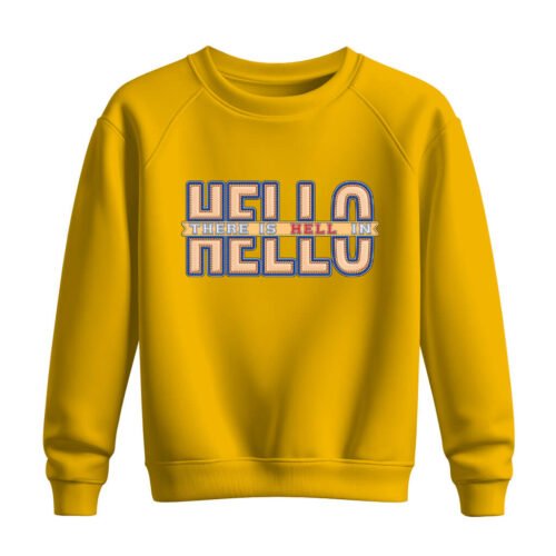 DTG / DTF Print On Demand Sweatshirt Hello