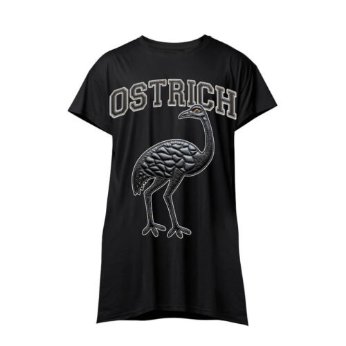 black sleeveless shirt ostrich DTG / DTF Print On Demand Sleeveless Ostrich
