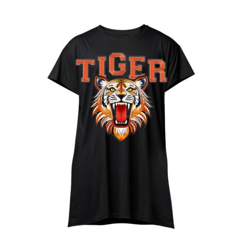 black sleeveless shirt tiger DTG / DTF Print On Demand Sleeveless Tiger