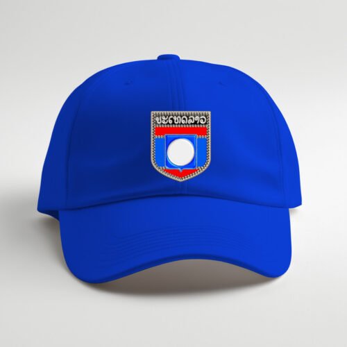blue cap laos, ລາວ DTG / DTF Print On Demand Cap Laos