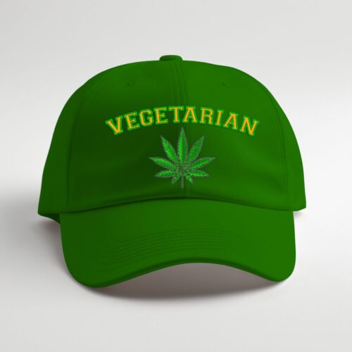 DTG / DTF Print On Demand Cap Cannabis Vegetarian